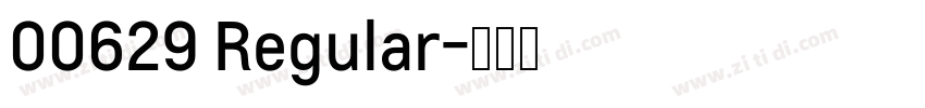 00629 Regular字体转换